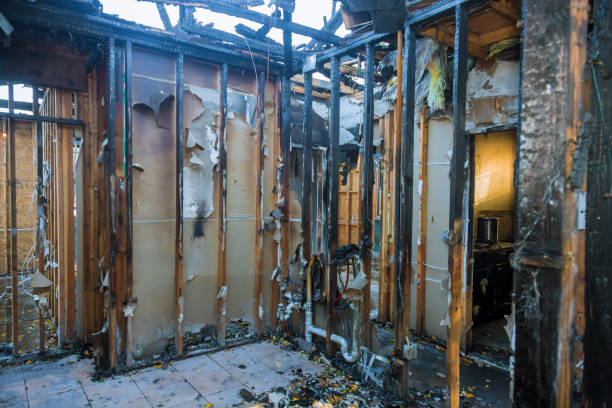 Professional Fire Damage Removal technician working in Simpson, PA